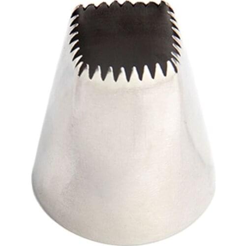 Free Shipping New Stainless Steel 18/8 Square with 32 Teeth Icing Piping Nozzle Cake Decorating Pastry Icing Tips #R010