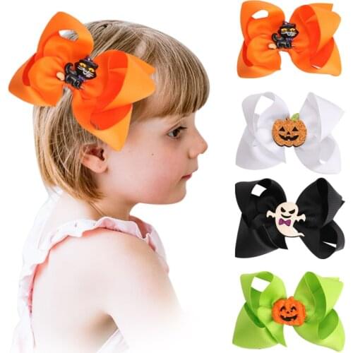 Big Multi-layer Bow Hair Clips Halloween Hairpins for Kids Baby Hair Ornament Barrettes Hair Accessories заколки на волосы