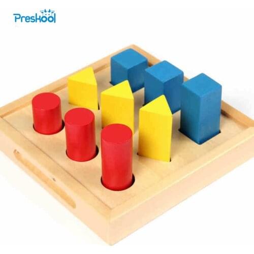 Baby Toy Montessori Geometry Shape Board Teaching Aids Preschool Training Toys Learning and Education