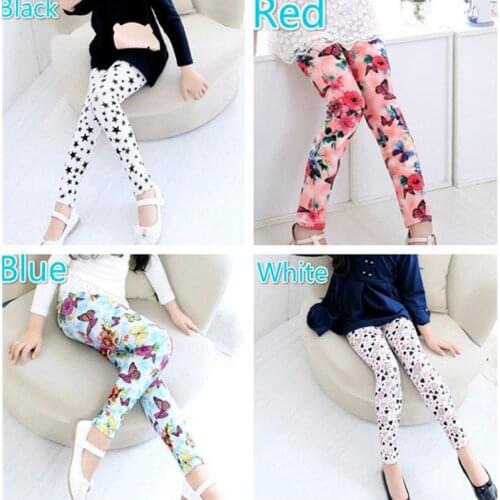 2020 New Kids Leggings Girls Pants Children Leggings Cotton Sport Pants Pantyhose 90-140cm