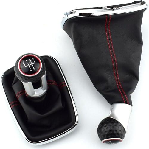 For Volkswagen VW 1999-2004 Golf 4 IV MK4 GTI R32 Bora Jetta 5 Speed 12mm Car Gear Shift Knob Lever Shifter Gaitor Boot