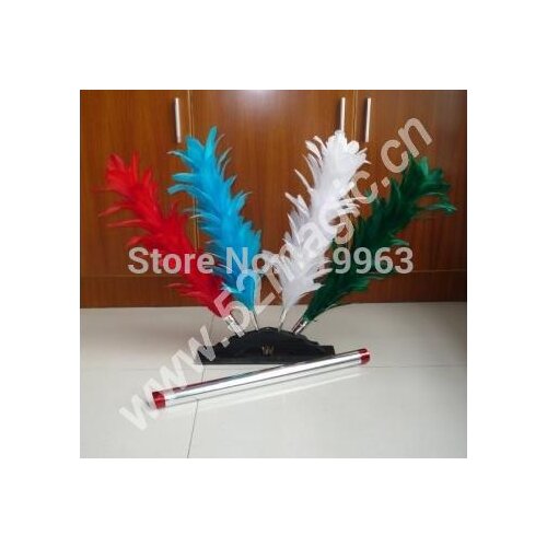 Hamed Colorful Feather Sticks - Magic Trick,Color Changing Feather,Duster Color Changing Flower,Mentalism,Stage,Close Up,Fun