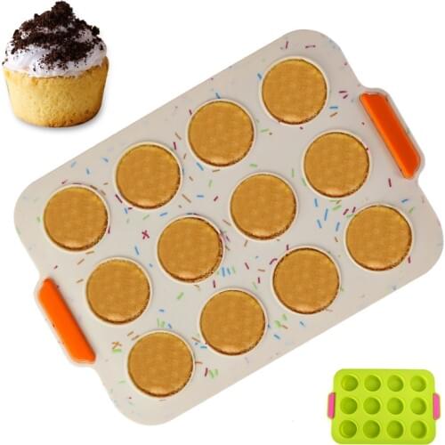 Chocolate Molds Bakeware Cake Mold Premium Quality Rough Eco-friendly Silicone Silicone mold DIY 1PC food grade Large 12 Cavity