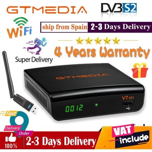 Full HD gtmedia v7 s2x same as gtmedia v7s hd DVB-S2 Satellite receiver gtmedia v8 honor built in wifi Gtmedia v7s2x no app