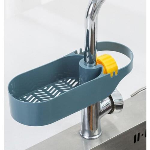Hot Sales Drain Basket Multi-use Hollow Plastic Creative Soap Sponge Sink Rack Holder for Kitchen