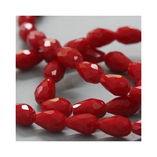 STENYA 10*15mm 10pcs Crystal Beads Tear Drop Shape Faceted Jewelry Earrings Necklace Glass Charms Semi Precious Accessories Diy