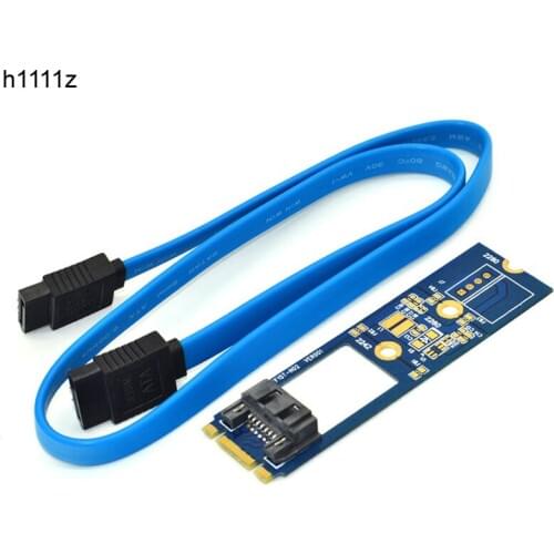M2 SATA Adapter Convert Card B-M KEY M.2 NGFF SATA SSD to 7Pin Adapter Board Card Support 2242 2260 2280 Main Board for Computer