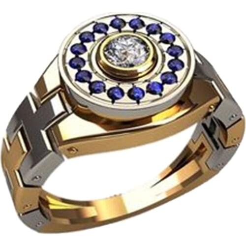 Huitan Watch Shape Women Finger Rings Multicolor Cubic Zirconia for Party Delicate Anniversary Gift Ring Female Fashion Jewelry