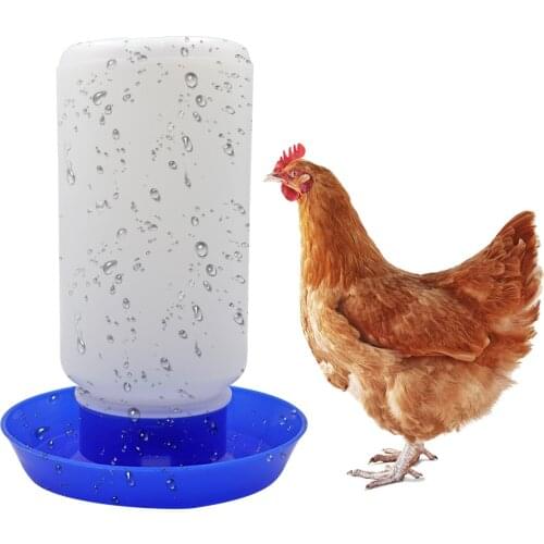 1L Chicken Waterer Bucket Poultry Chicken Ducks Thicken Drinker Cups Poultry Feeder Water Bucket Drinking Fountain Farming Tools