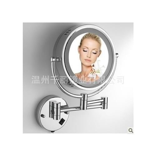 Copper mirror with LED wall mounted mirror metal mirror