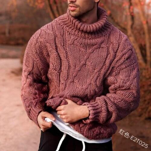 Turtleneck Sweaters Men Plus Size Fashion Autumn Winter Pullovers Full Sleeve Knitted Sweater