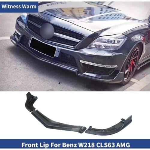 For Mercedes Benz CLS Class W218 CLS350 CLS63 AMG Bumper Carbon Fiber front lip spoiler