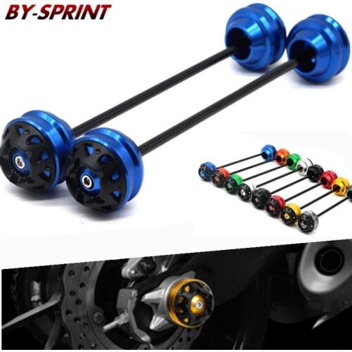 For Yamaha MT-07 FZ-07 MT07 FZ07 14-19 Motorcycle CNC Front Rear Axle Fork Wheel Protector Crash Sliders Falling Protection Pad