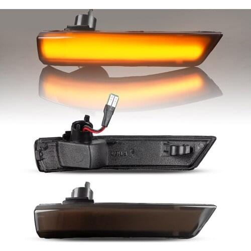 2Pcs 48LEDS Dynamic Amber Mirror Turn Signal Light Blinker Mirror Indicator Lamp Blinker For Ford Focus 2008-2016 Canbus Error