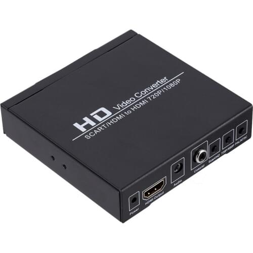Scart/HDMI to HDMI Video converter convert sart set-top box, HD player to digital HDMI 720p or 1080P,3.5mm & coaxial audio out