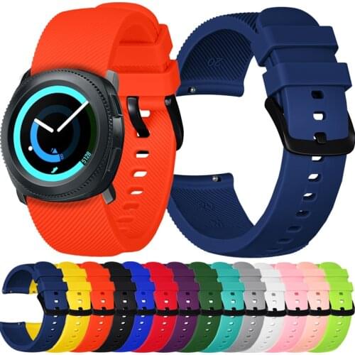 Watch band For Samsung Gear S2 Sport watch strap Replacement Silicone Strap For galaxy watch 3 41mm/Active/Active2 40mm 44m Belt