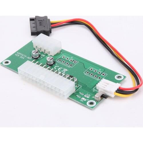 PC desktop computer ATX 24-pin dual PSU power supply synchronized start, extension cable For Bitcoin Miner Mining