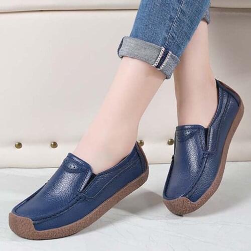 Women Shoes Casual Soft Womens Loafers Breathable Knit Womens Flat Ballet Single Shoes Comfortable Footwear Chaussure Femme