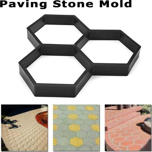Garden Decoration DIY Driveway Paving Stone Brick Mold Concrete Stepping Pathmate Pavement Mould Paver Garden Reusable Molds