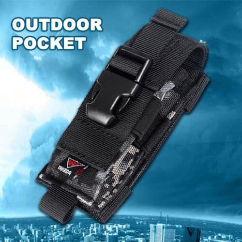 Outdoor small bag comfortable and compact multifunctional nylon flashlight portable holder bag camping and climbing supplies