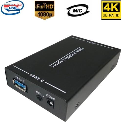 4K USB 3.0 Video Capture 1080P 60fps HD Game Video Recorder Card For PS4 Camcorder HD Camera Recording Live Streaming