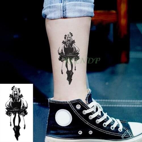 Waterproof Temporary Tattoo Sticker Beautiful girl Fake Tatto Flash Tatoo tatouage temporaire Wrist Foot Hand For Girl Women Men