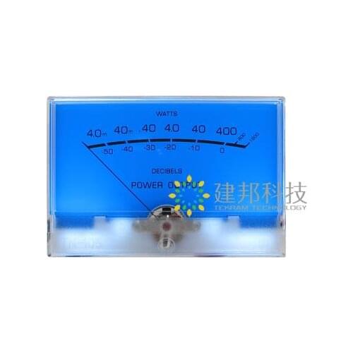 High-precision lake water blue VU meter DB meter tube amplifier power level meter pre-stage audio power meter