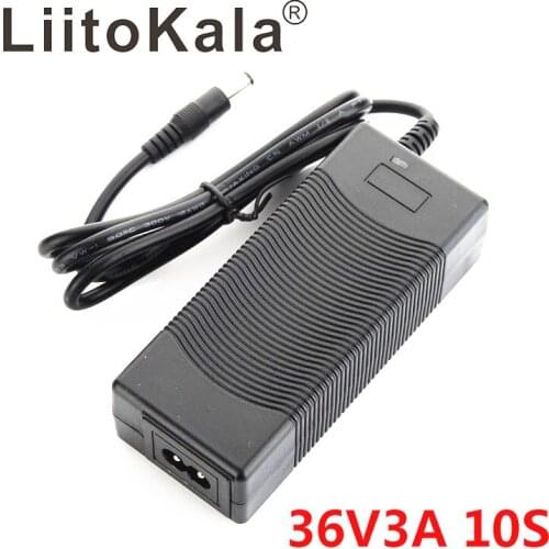 LiitoKala 10S 42V 3A Battery Charger For 10S 36V Li-ion Battery electric bike lithium battery Charger High quality Strong heat