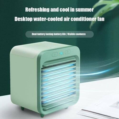 USB Desktop Mini Fan Portable Air Cooling Fan Desktop Air Conditioning Fan Multi-function Humidifier Office Bedroom Purifier