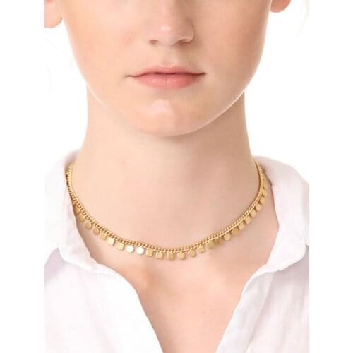 Women chain designer chain necklace high quality gold plated chain choker