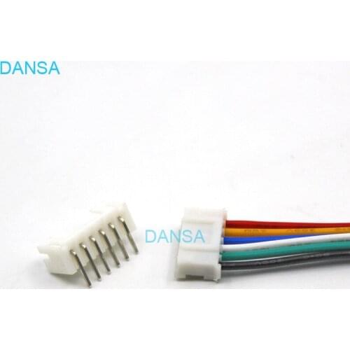 25set Mini Micro PH2.0 JST 2.0mm Pitch 6Pin Side Entry Connector with 1007 26AWG 100mm To 250mm Electronic Wire Cable Pin header