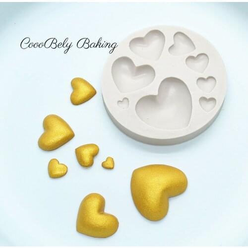 Luyou 1pc Love Resin Silicone Molds, Cake Decoration Tools, Fondant Moulds For Pastry Kitchen Baking Accessories FM084