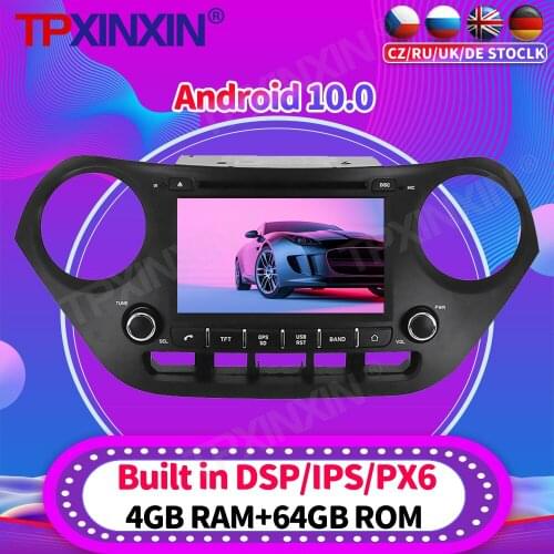 Android 10.0 For Hyundai I10 2013 + Car Radio Multimedia Video Player Navigation Stereo HeadUnit GPS Accessories Auto 2din dvd