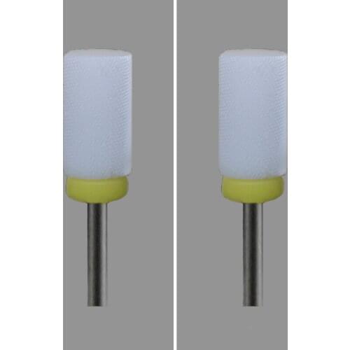 White-Ceramic Nail Bits- 6.6mm Barrel Nail File,Grit---0084