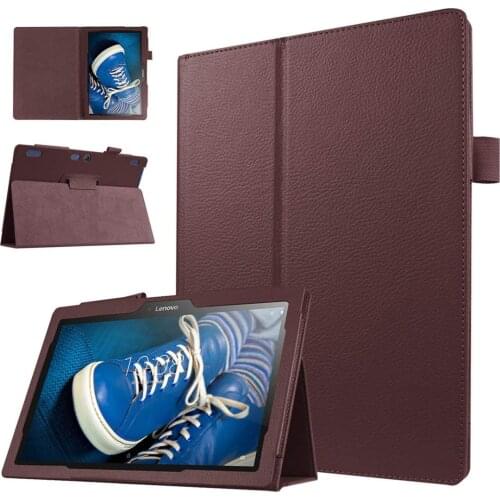 Funda For lenovo tab 2 A10-30 case Foldable Stand Pu leather cover For Lenovo TAB2 A10-30F/L X30F X30L capa tablet cases glass