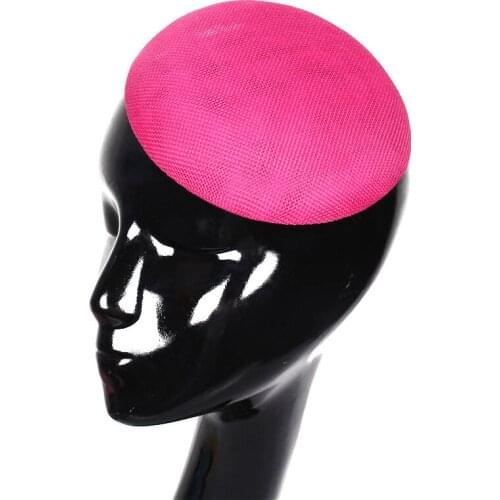 15CM imitation sinamay fascinator base party hats DIY hair accessories cocktail headwear bridal hats wedding millinery one piece