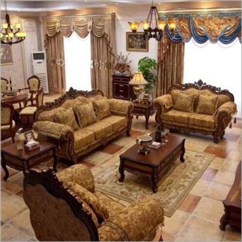 Living room furniture modern fabric sofa European sectional sofa set 10246