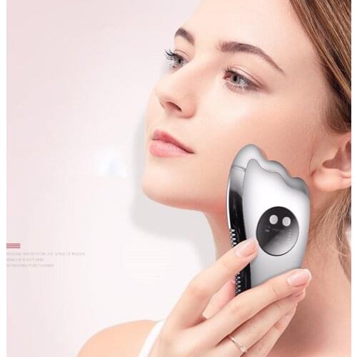 Multifunction Scraping Instrument Hot Introduction Portable Facial Vibration Face Lifting Skin Rejuvenation GuaSha Beauty Device