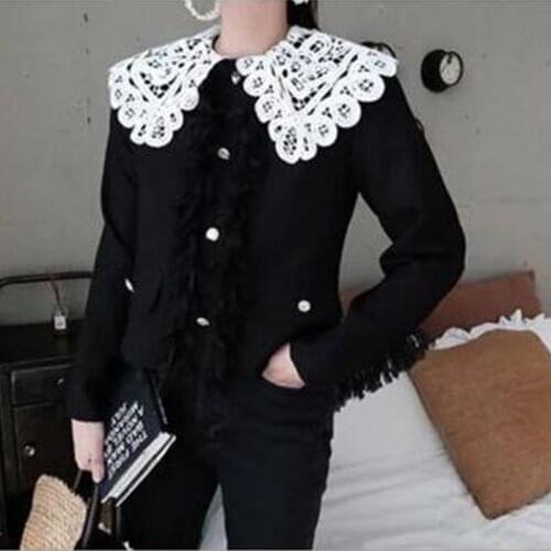 Fashion Women Lace Hollow Out Women Blouse Fake False Collar Clothes Shirt Detachable Collars Shirt Apparel Accessories