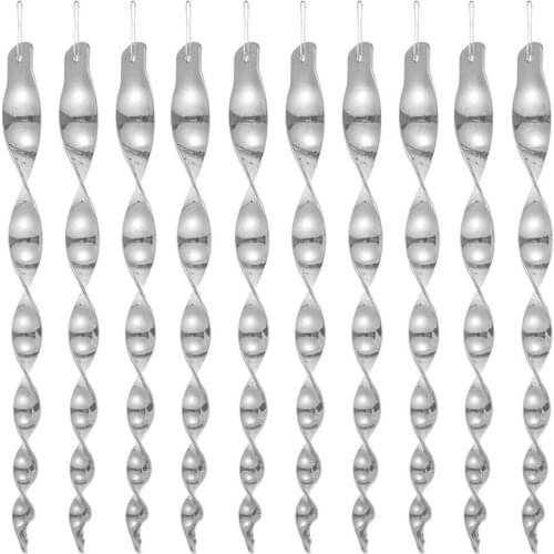 10Pcs Bird Repeller Rotating Rod Reflective Wind Spiral Deterrent Control Device Agricultural Scare Bird Garden Ornaments Decor