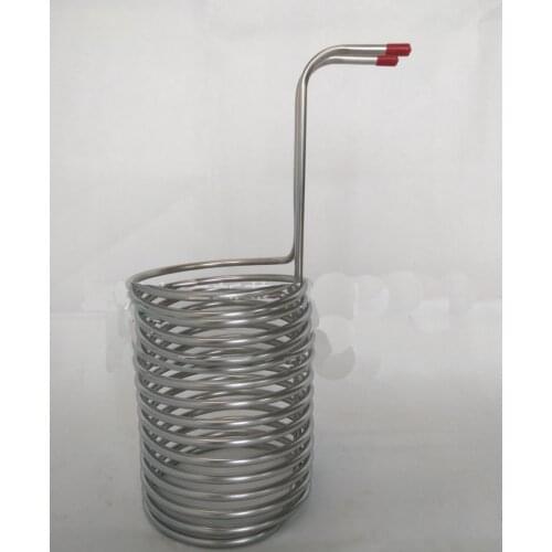 1 immersion chiller for household brewing fermentation tank cooling beer malt wine maker 304 stainless steel cooler 30L