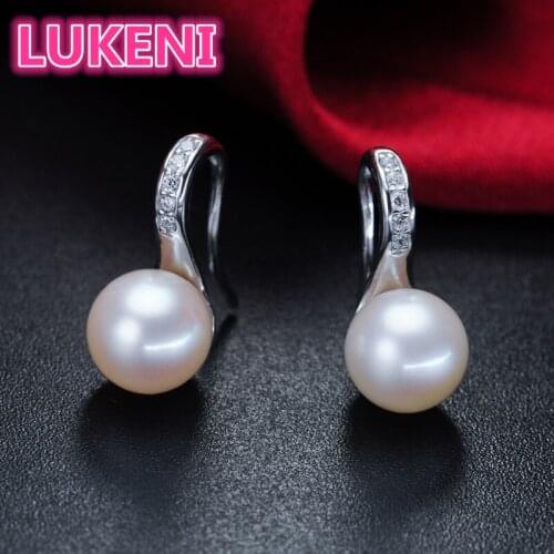 S925 Sterling silver earrings Zircon AAAA Pearl earrings jewelry Classic fashion earrings for women Party wedding earrings