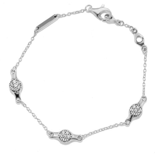 Modern LovePods Bracelet 925 Sterling Silver Clear CZ Bangle Bracelets for Women Fine Jewelry Accessories Bijoux