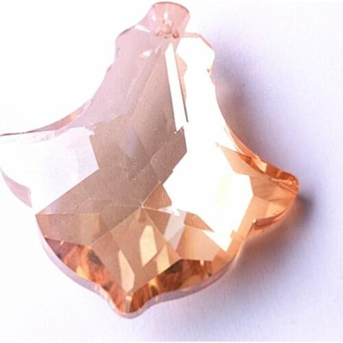 Free Ring) 63mm K9 Crystal Anchor Shape Champane/Clear Color Chandelier Pendant Beautiful Crystal Lighting Part Home Decoration