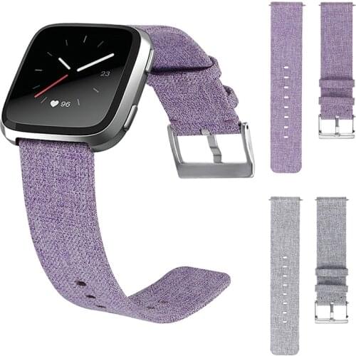 Canvas strap for Fitbit Versa 3 Band Replacement Stable Watch Strap for Fitbit Versa 2 Vesa Lite Wristband smart bracelet