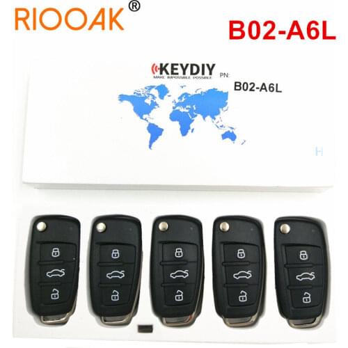 KEYDIY KD B02 A6L 3 Button B series Universial Remote For KD900/KD-X2/ URG200/KD MINI/KD 200 key programmer with pin