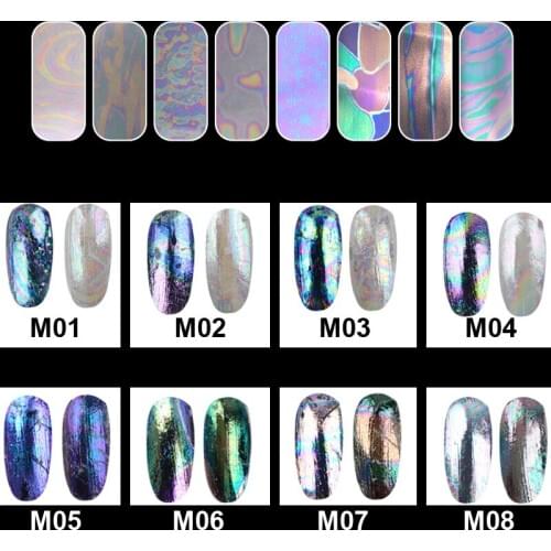 1pcs Shell Starry Sky Nail Foils Multicolor 5*20cm DIY Manicure Nail Art Transfer Sticker Decoration