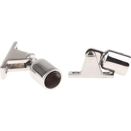 2pieces Boat Stainless Steel Bimini Top Yacht Hardware 22mm Deck Hinge Mount