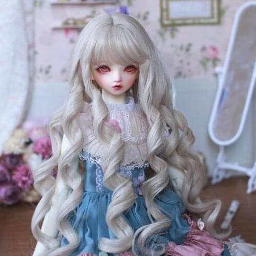 2021 New Style 1/3 1/4 1/6 Bjd SD Doll Wig High Temperature Wire Long Wavy For BJD Super Wig