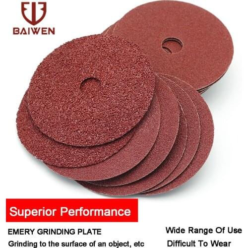 50pcs/pack Sanding Discs 100mm Fibre Sanding Grinding Discs Wheels 60 Grit Aluminum Oxide For Angle Grinder Surface Rust